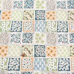 Cotton sheeting print fabric Tile Flower - nomura tailor