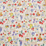 Cotton sheeting print fabric Retro Fruit - nomura tailor