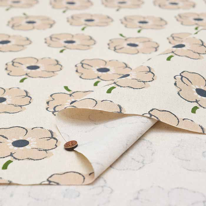 C/L canvas print fabric Flower - nomura tailor