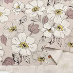 C/L Canvas Printed Fabric Flower - nomura tailor