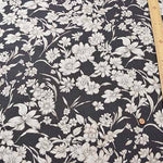 C/L Canvas printed fabric Etching flower - nomura tailor