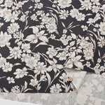 C/L Canvas printed fabric Etching flower - nomura tailor