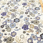 Cotton Oxford Printed Fabric - Interior Flowers - nomura tailor