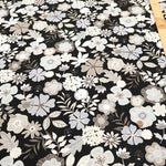 Cotton Oxford Printed Fabric - Interior Flowers - nomura tailor