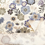 Cotton Oxford Printed Fabric - Interior Flowers - nomura tailor