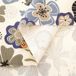 Cotton Oxford Printed Fabric - Interior Flowers - nomura tailor