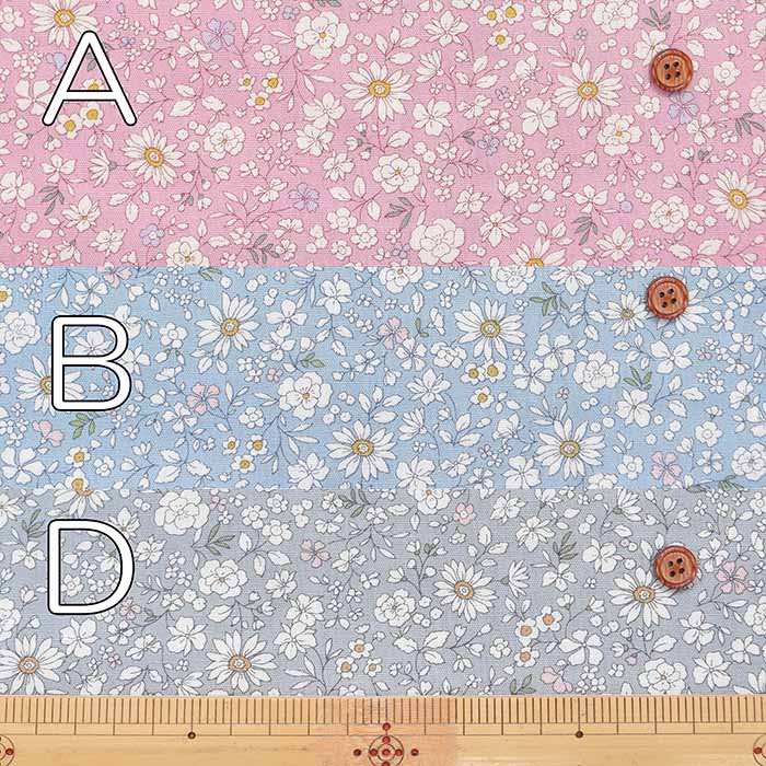 Cotton CB printed fabric Flower - nomura tailor