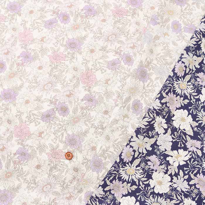 Cotton CB printed fabric Flower - nomura tailor