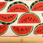 C/L Canvas Printed Fabric - Watermelon - nomura tailor