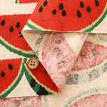 C/L Canvas Printed Fabric - Watermelon - nomura tailor