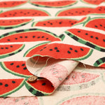 C/L Canvas Printed Fabric - Watermelon - nomura tailor
