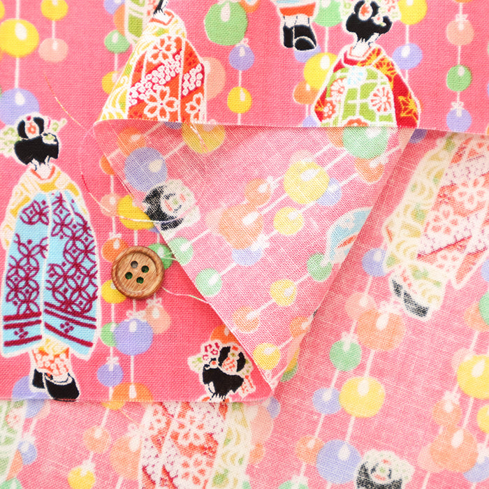 Cotton Sharting Printed Fabric - Maiko-san - nomura tailor