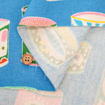 Cotton Oxford Unbleached Printed Fabric - Kankan - nomura tailor