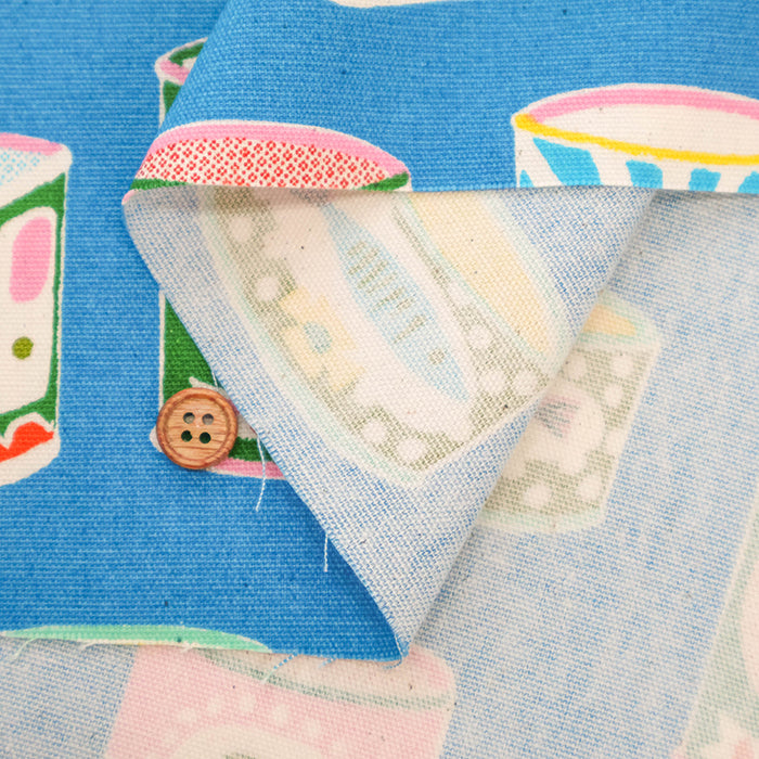 Cotton Oxford Unbleached Printed Fabric - Kankan - nomura tailor