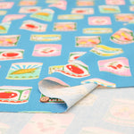 Cotton Oxford Unbleached Printed Fabric - Kankan - nomura tailor