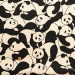 C/L Canvas Printed Fabric - Panda - nomura tailor