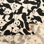 C/L Canvas Printed Fabric - Panda - nomura tailor