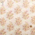 Cotton Unbleached Sharting Printed Fabric - Floral Harmony - nomura tailor