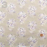 Cotton Unbleached Sharting Printed Fabric - Floral Harmony - nomura tailor