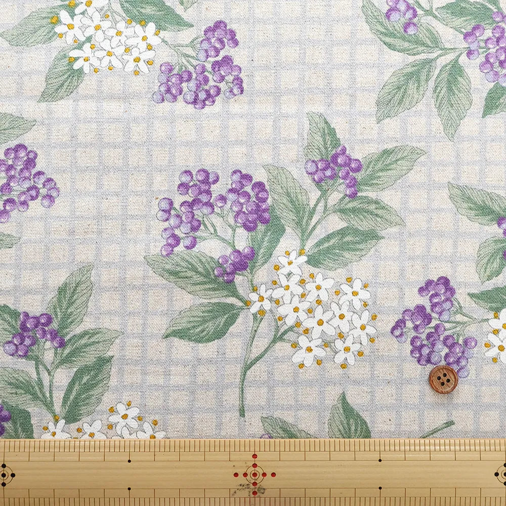 C/L Canvas Printed Fabric -  Nostalgia ベリー - nomura tailor