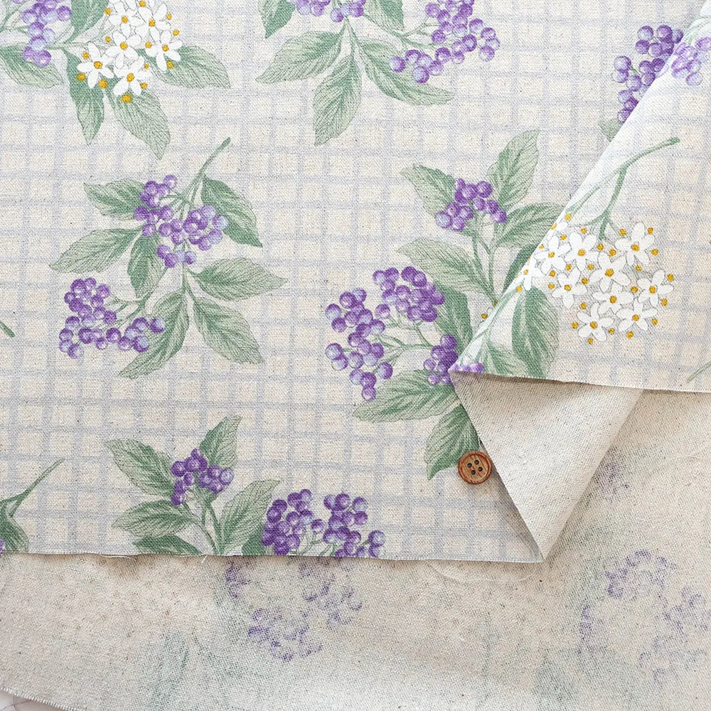 C/L Canvas Printed Fabric -  Nostalgia ベリー - nomura tailor