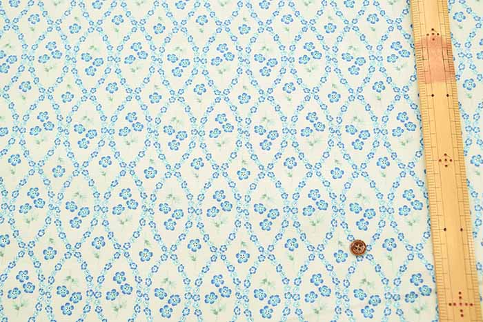 Cotton Ox Printed Fabric Nemophila - nomura tailor