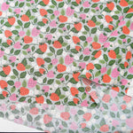 Cotton sheeting printed fabric Full of strawberries - nomura tailor