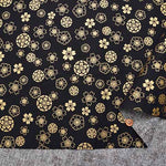 Cotton seating Japanese pattern print fabric lame cherry blossoms - nomura tailor