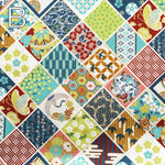 Cotton Sheeting printed Fabric - Japanese Style Lame (Glitter) - nomura tailor