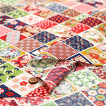 Cotton Sheeting printed Fabric - Japanese Style Lame (Glitter) - nomura tailor