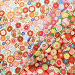 Cotton Sheeting printed Fabric - Japanese Style Lame (Glitter) - nomura tailor