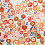 Cotton Sheeting printed Fabric - Japanese Style Lame (Glitter) - nomura tailor