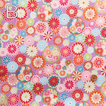 Cotton Sheeting printed Fabric - Japanese Style Lame (Glitter) - nomura tailor