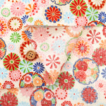 Cotton Sheeting printed Fabric - Japanese Style Lame (Glitter) - nomura tailor