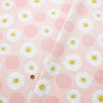 Cotton Ox Printed Fabric Polka Dot Daisy - nomura tailor