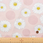 Cotton Ox Printed Fabric Polka Dot Daisy - nomura tailor