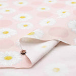 Cotton Ox Printed Fabric Polka Dot Daisy - nomura tailor