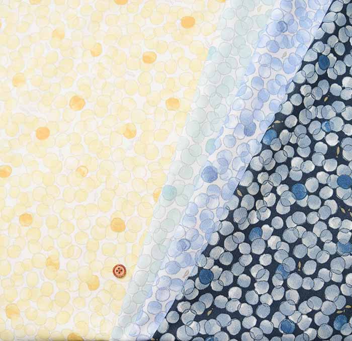 Cotton sheeting soft finished printed fabric IN TNE SEA Bubble - nomura tailor