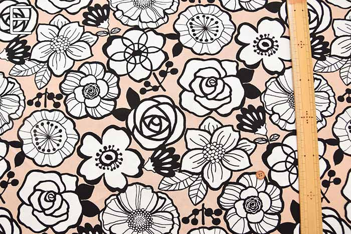 Cotton Ox Printed Fabric Flower - nomura tailor