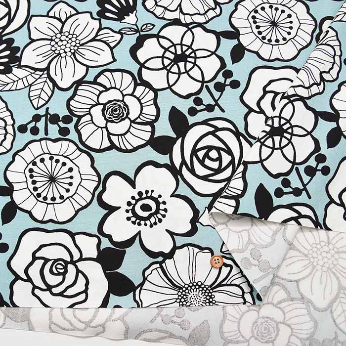 Cotton Ox Printed Fabric Flower - nomura tailor