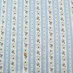 Cotton twill printed fabric Stripe Flower - nomura tailor