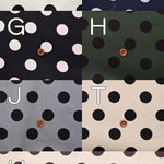 Cotton twill print fabric polka dot - nomura tailor