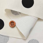 Cotton twill print fabric polka dot - nomura tailor