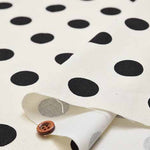 Cotton twill print fabric polka dot - nomura tailor