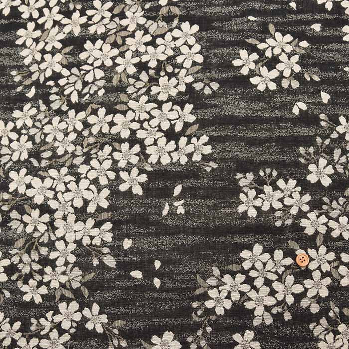 Cotton double weave jacquard fabric, cherry blossom - nomura tailor