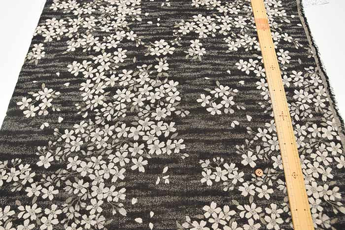 Cotton double weave jacquard fabric, cherry blossom - nomura tailor