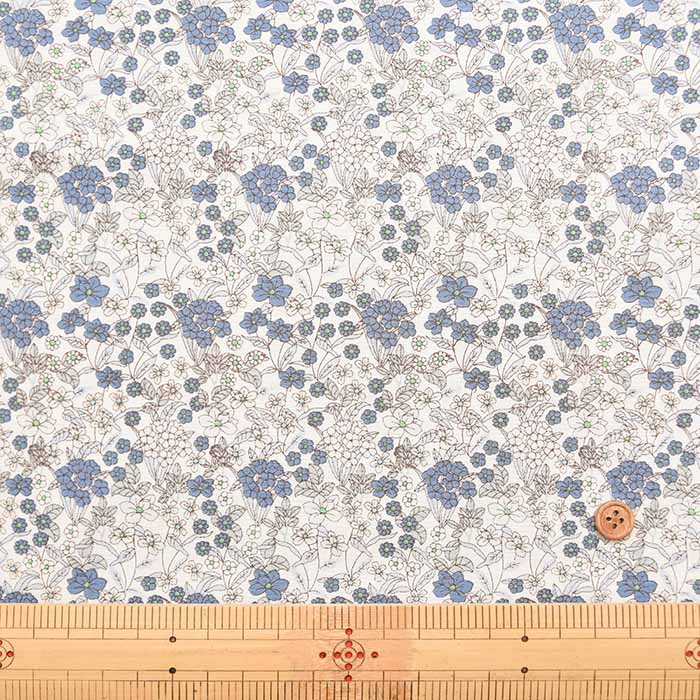 Cotton broadcloth printed fabric Flower - nomura tailor