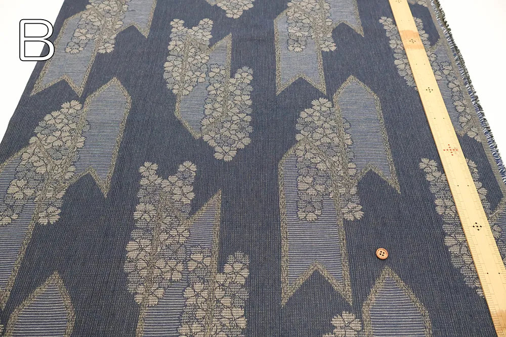 Cotton Double-layered Jacquard Fabric - Yabane Fuji - nomura tailor