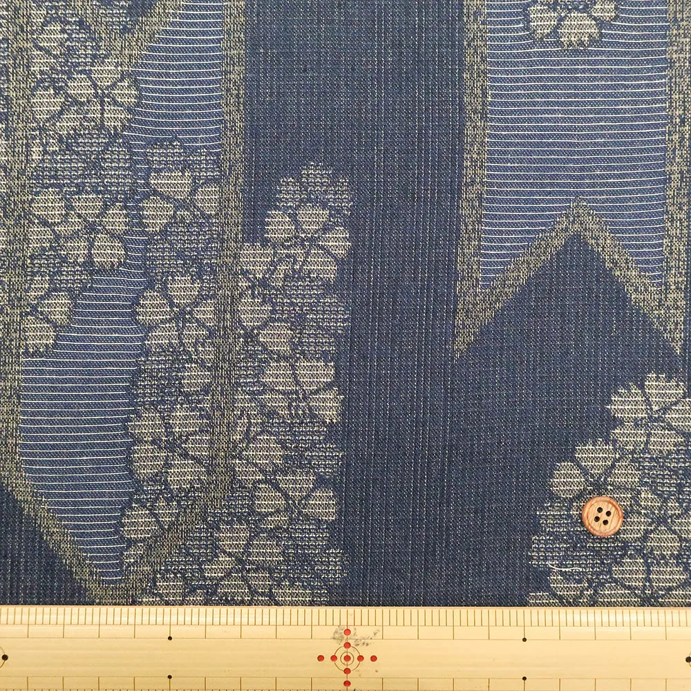 Cotton Double-layered Jacquard Fabric - Yabane Fuji - nomura tailor