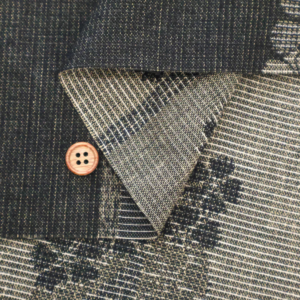 Cotton Double-layered Jacquard Fabric - Yabane Fuji - nomura tailor